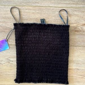 Black Knit Tube Top